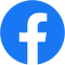 Facebook-Logo - blauer Kreis mit einem kleine Buchstaben f in weiß